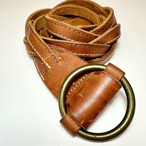 Abercrombie & Fitch Woven Leather Belt